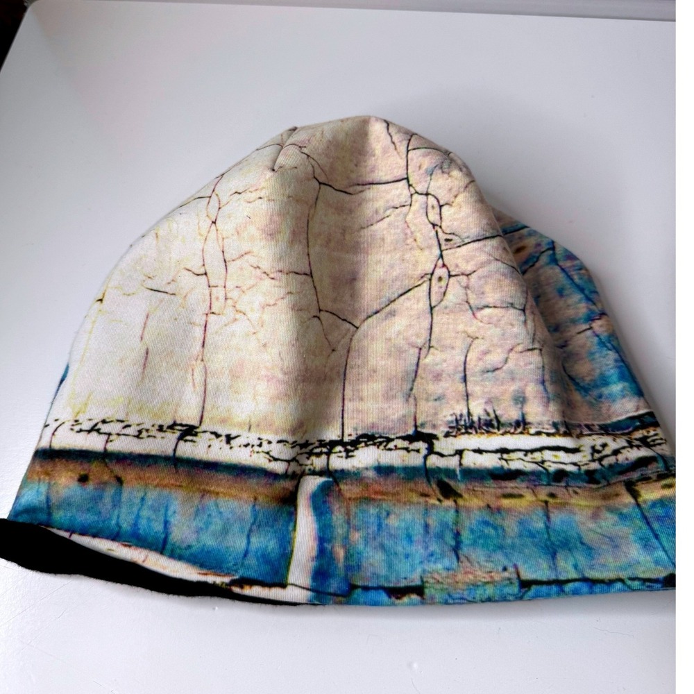 Lori Quinn Art Design Hat Made In Canada S M Abstract Print Cotton Stretch